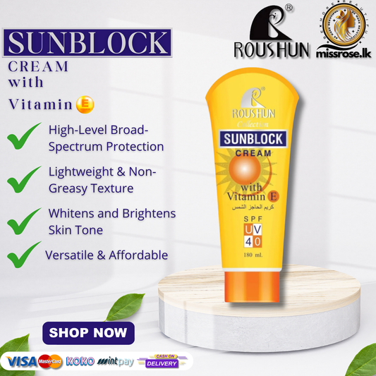 Roushun Sunblock Cream SPF 40 (180ml)