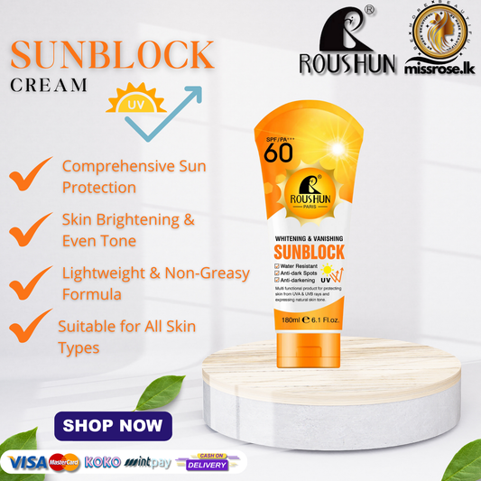 Roushun Whitening & Vanishing Sunblock (180ml)