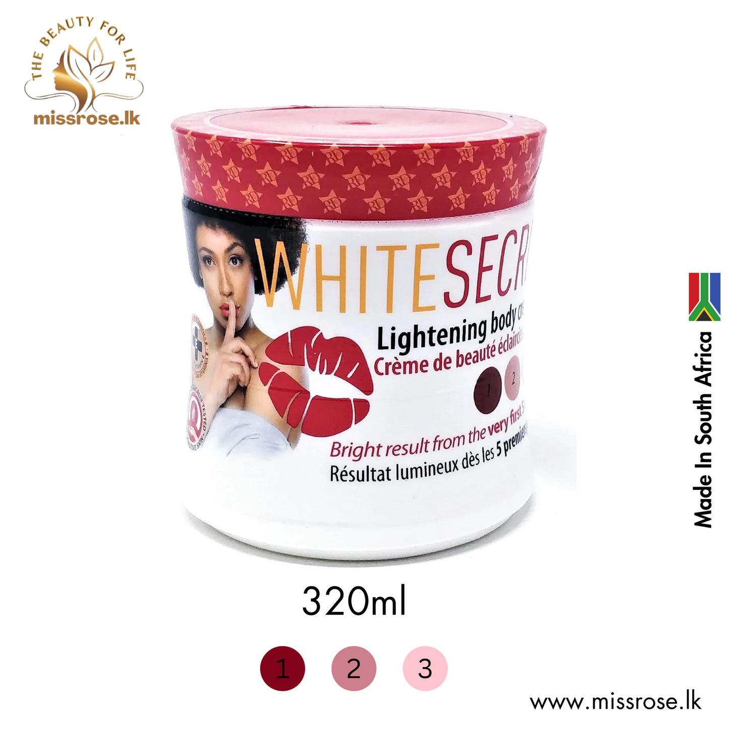 White Secret body cream - Missrose.lk