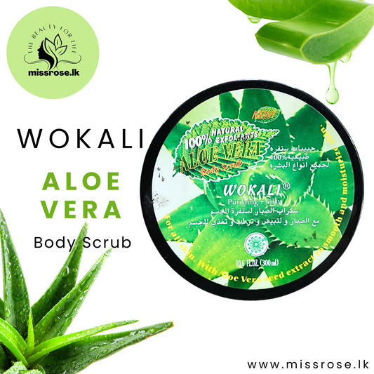 Wokali Aloe Vera Body Scrub 300ml - Missrose.lk