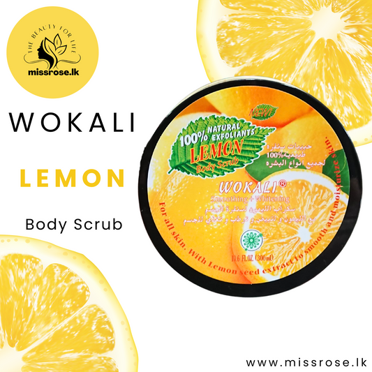 Wokali Lemon Body Scrub 300ml - Missrose.lk